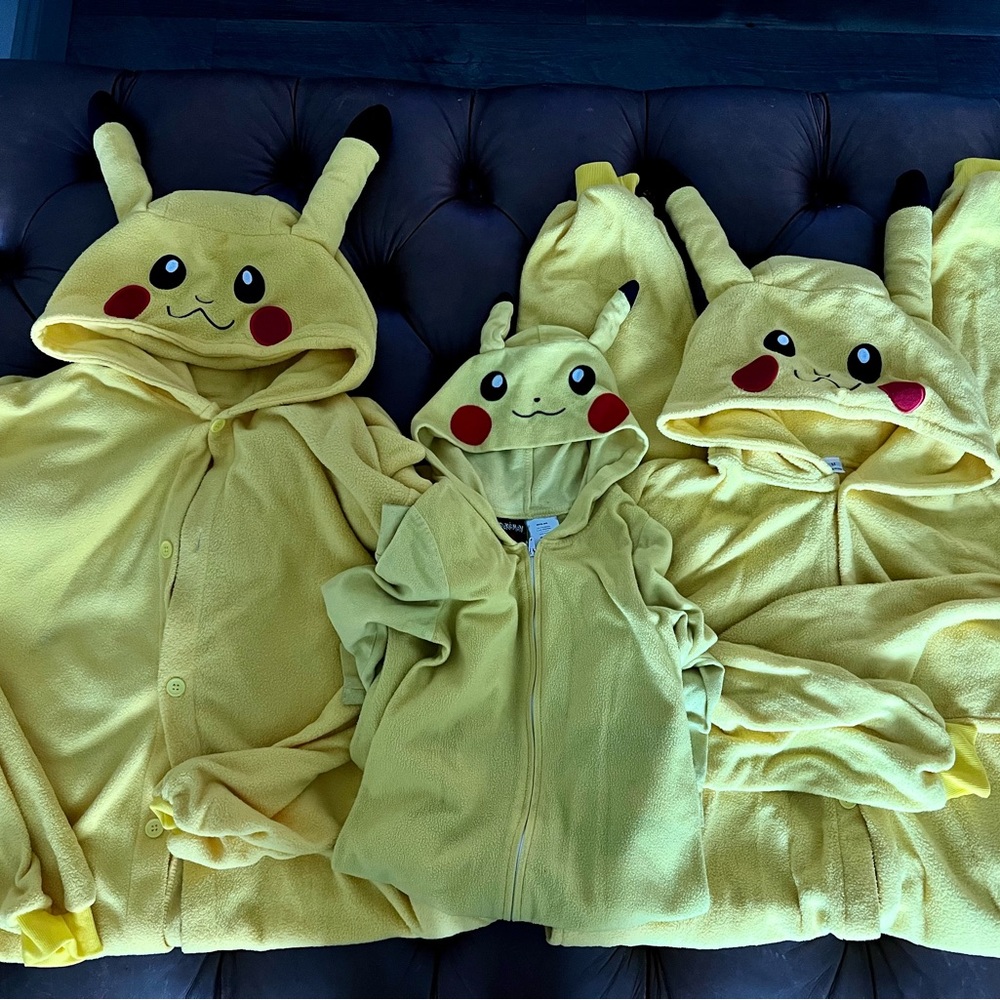Adult Large Pikachu Onesie Costume Pajamas